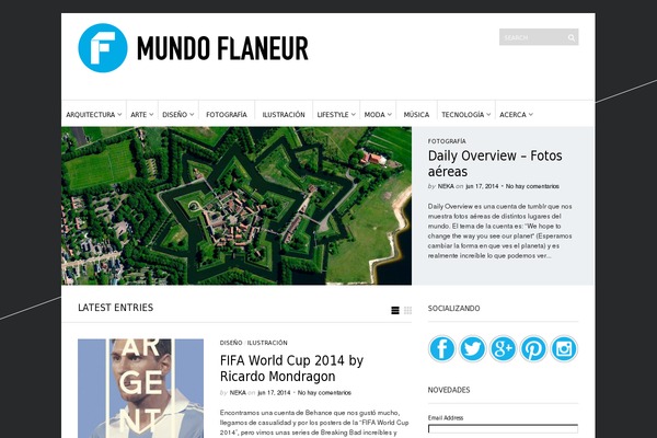 mundoflaneur.com site used Classic-blog