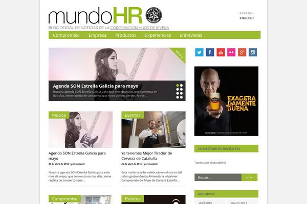 Gonzo theme site design template sample