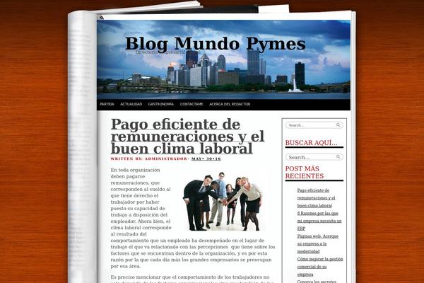 Fresh Ink Magazine theme site design template sample