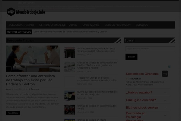 Site using Asesor de Cookies para normativa española plugin