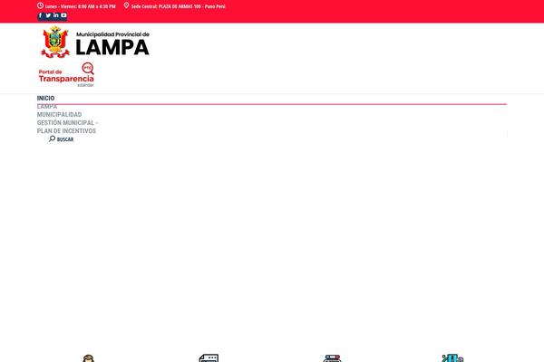 munilampa.gob.pe site used Munilampa