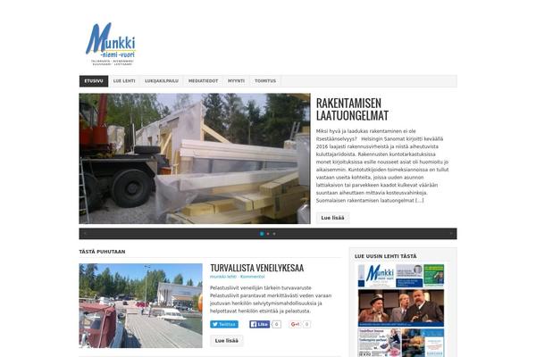 Organic Magazine theme site design template sample