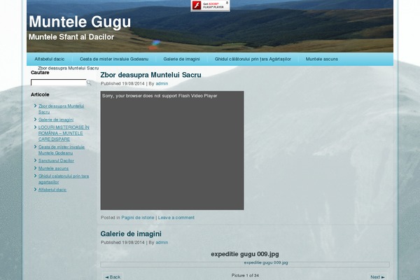 Site using Hana Flv Player plugin