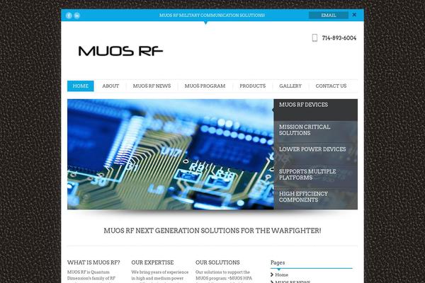 InfoWay theme site design template sample