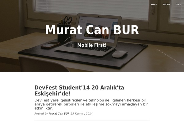 muratcanbur.com site used Captain