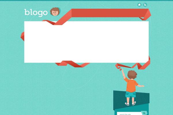 Blog theme site design template sample