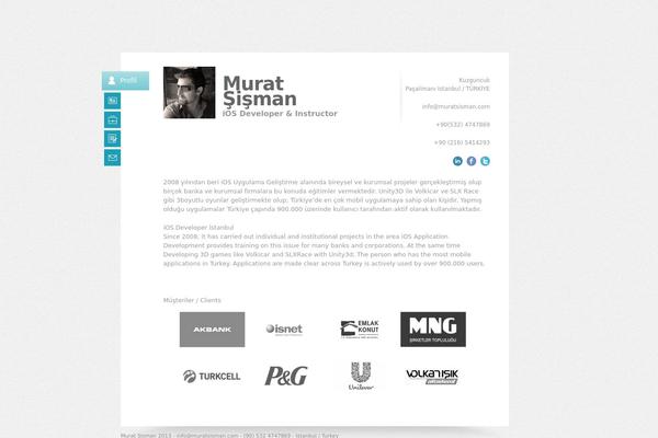 Biopic theme site design template sample