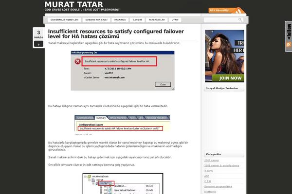 murattatar.net site used Blackoot Lite