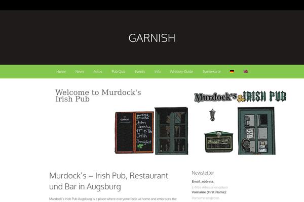 Garnish theme site design template sample