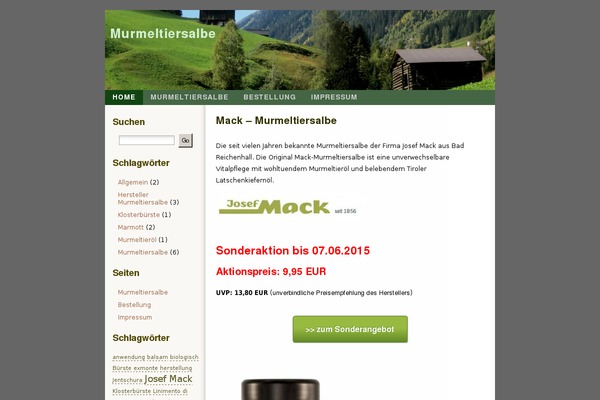 murmeltiersalbe.org site used Tmp2