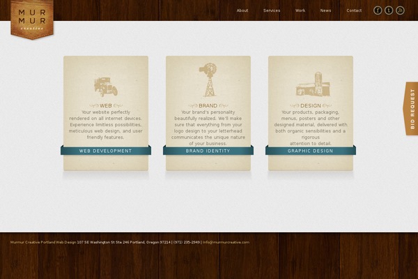 murmurcreative.com site used Murmur