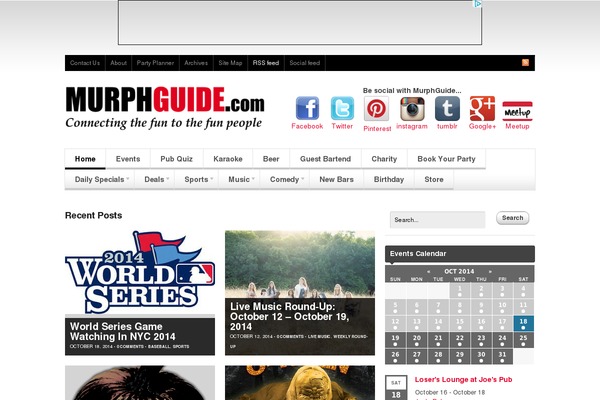 Spectrum theme site design template sample