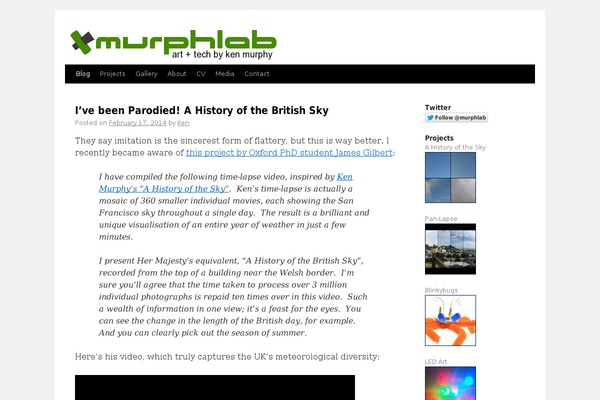 Site using Flickr Gallery plugin