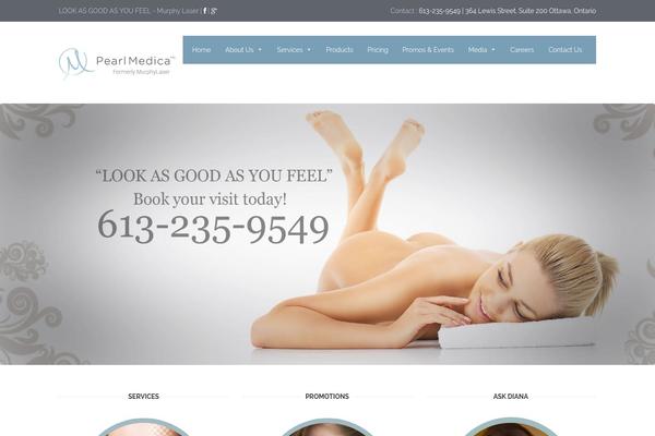Med theme site design template sample