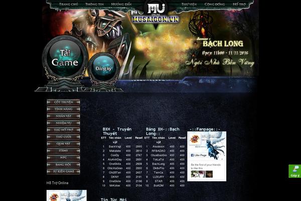 musaigon.vn site used Starcarft