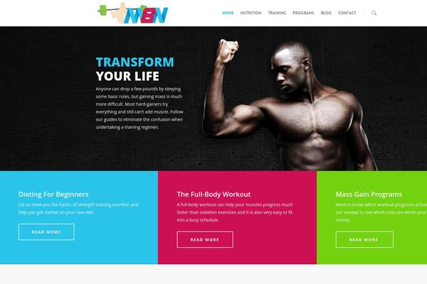 Salient theme site design template sample