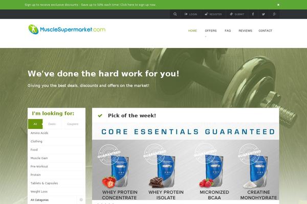 CouponXL theme site design template sample