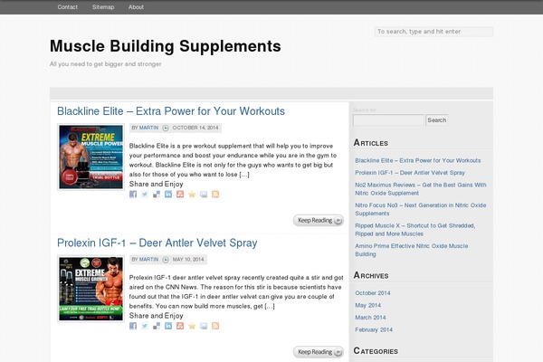 musclesupplements101.com site used Impressive-blog