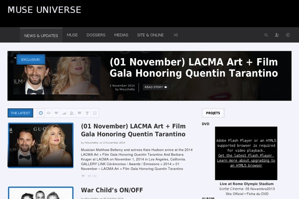 muse-universe.com site used Explicit-theme