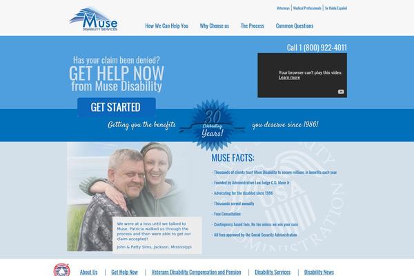 Muse theme site design template sample