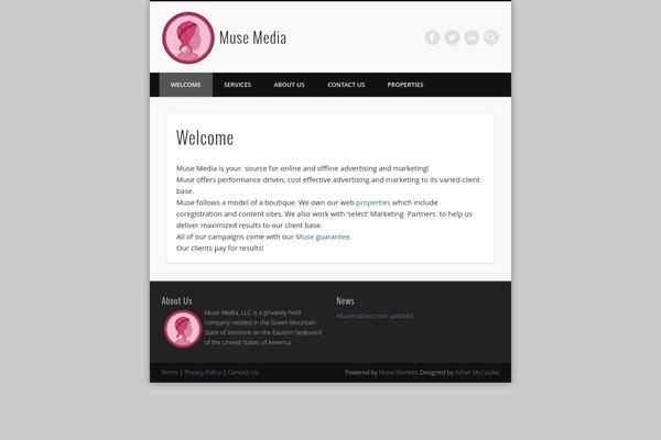 Pinboard theme site design template sample