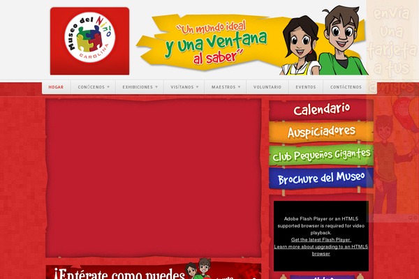 Kids theme site design template sample