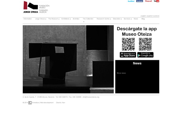 museooteiza.org site used Oteiza