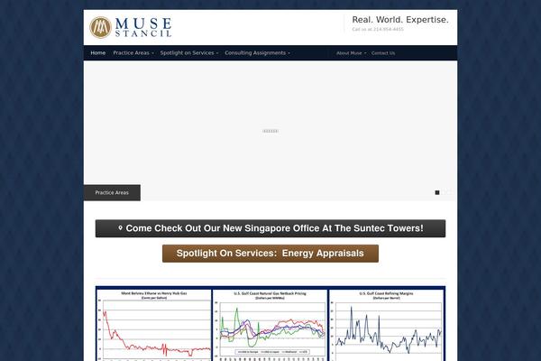 Muse theme site design template sample