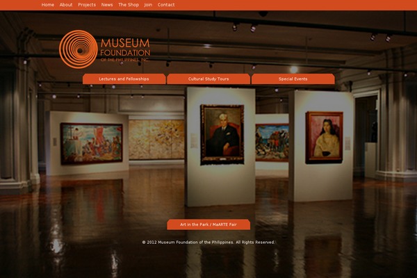 Museum theme site design template sample