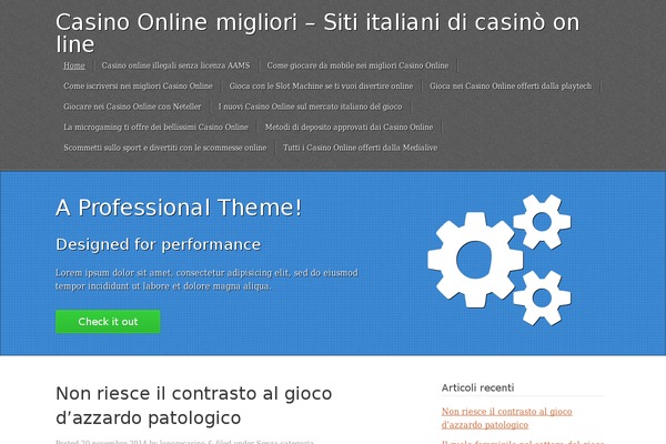 Kore theme site design template sample