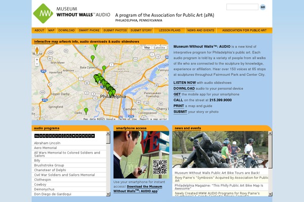 museumwithoutwallsaudio.org site used Apa