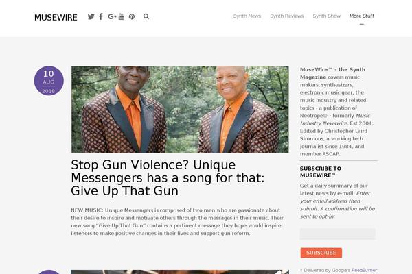 Magazine theme site design template sample