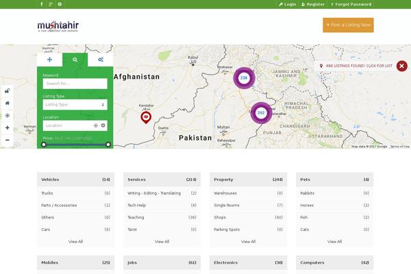 PointFinder theme site design template sample