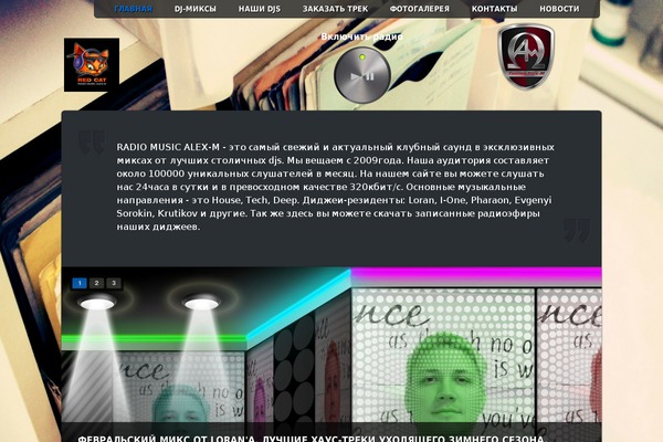 Music theme site design template sample