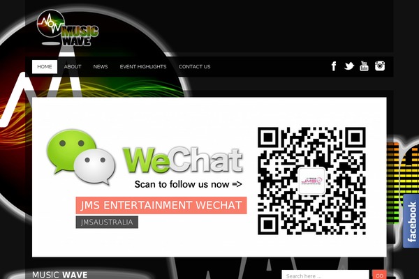 Soundwave theme site design template sample