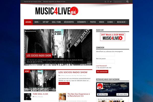 Weekly News theme site design template sample