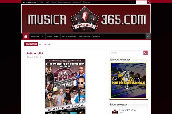 Musica theme site design template sample