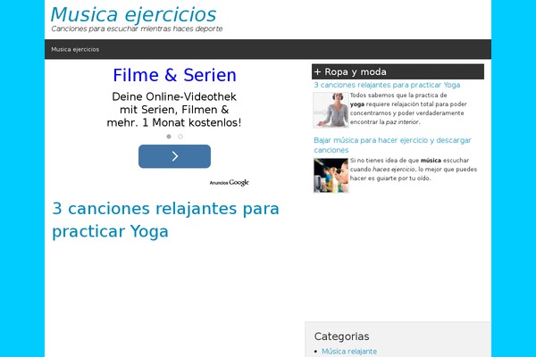 musicaejercicios.com site used Jcrevtheme
