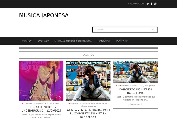 Revista theme site design template sample