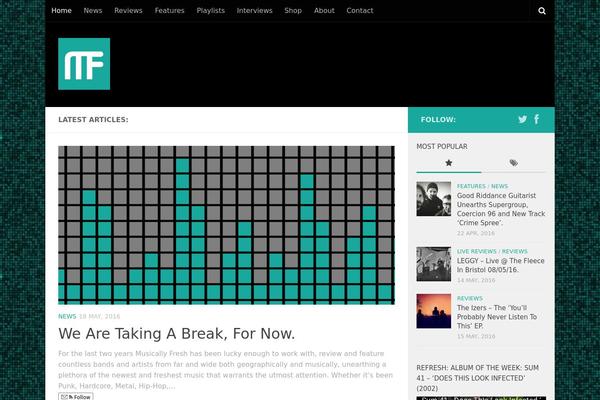 Site using Falconiform YouTube Widget plugin