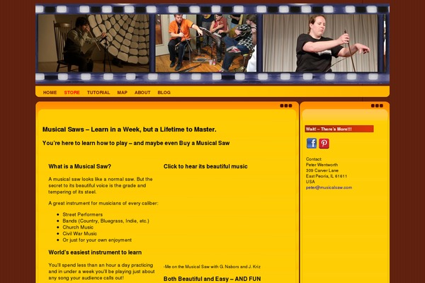musicalsaw.com site used Musical