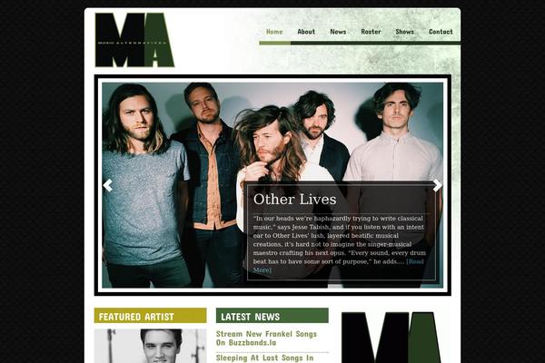 Music theme site design template sample