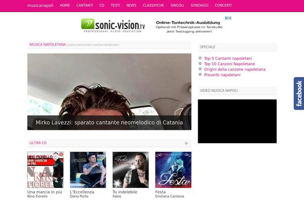 Musica theme site design template sample