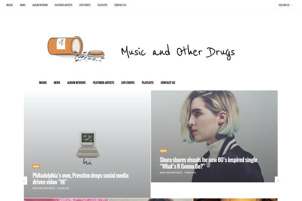 Amadeus theme site design template sample