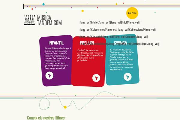 musicatandem.com site used Theme1073