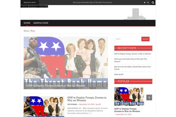 News Mix Light theme site design template sample