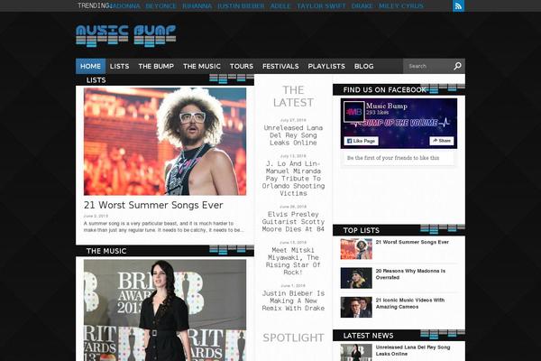 Hot Topix theme site design template sample
