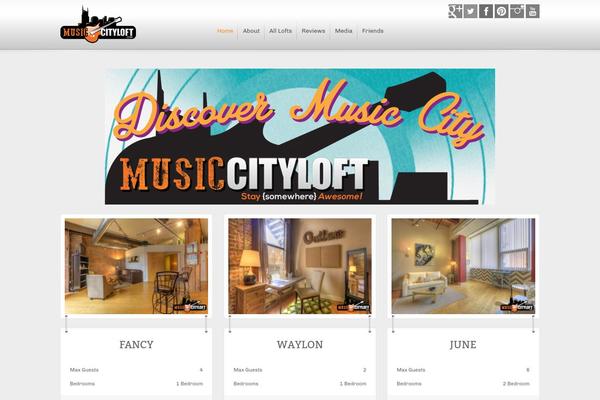musiccityloft.com site used Thevacationrental3