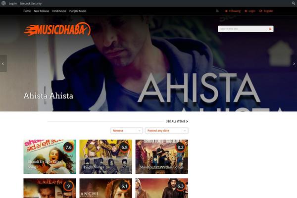 Gauge theme site design template sample
