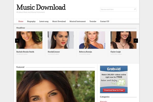 Lightly theme site design template sample